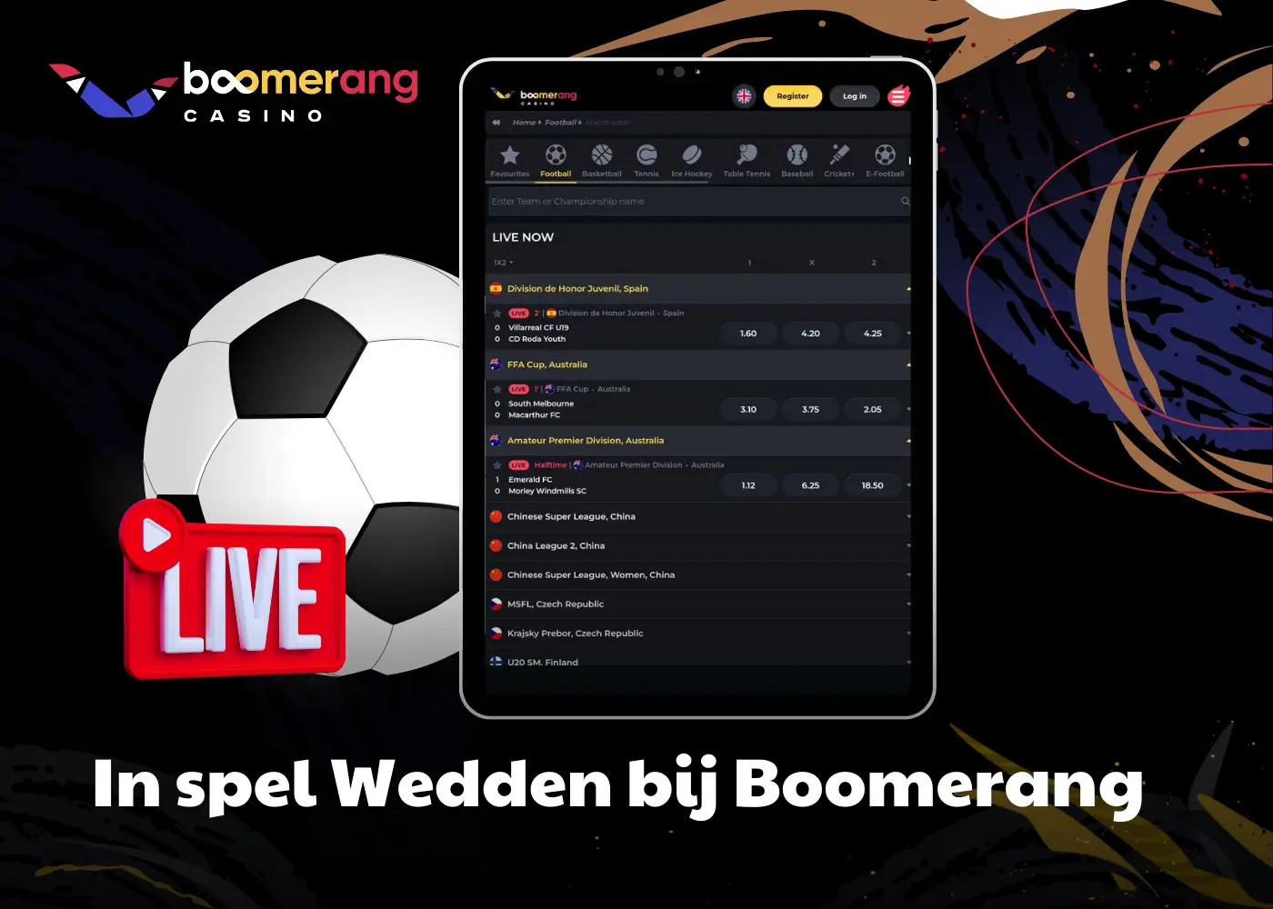 In spel Wedden bij Boomerang