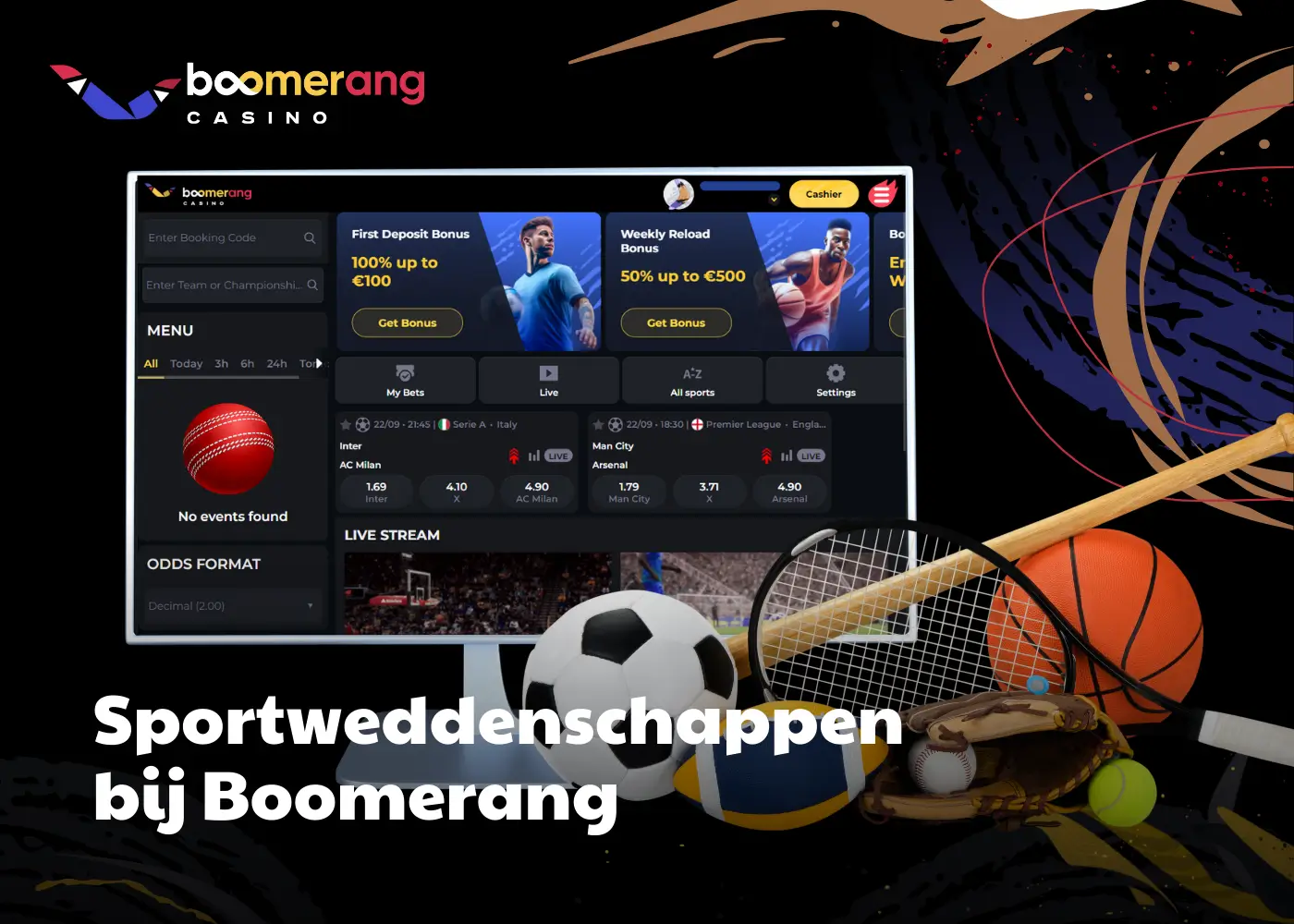 Sportweddenschappen bij Boomerang
